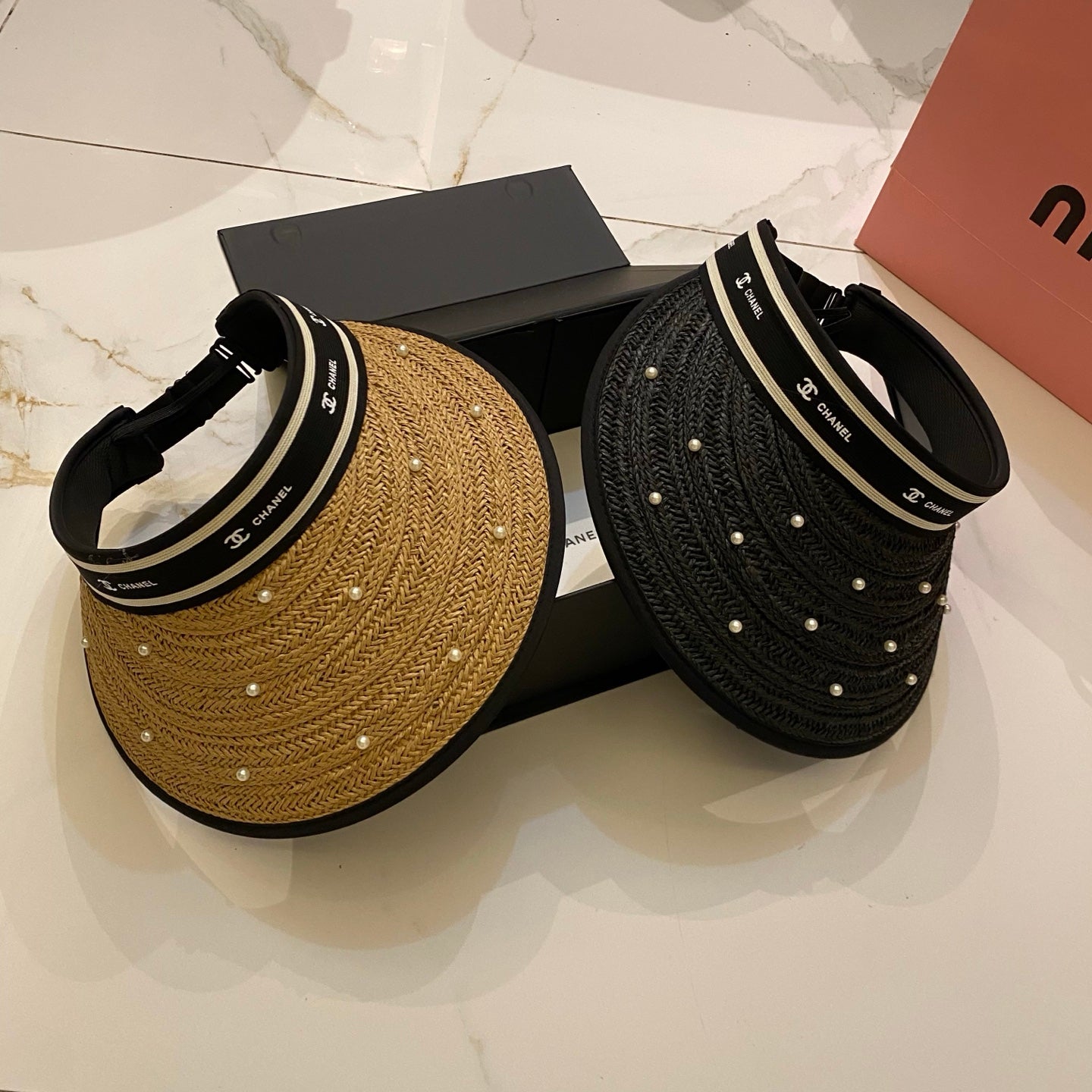 Chanel Pearl Open-Top Hat